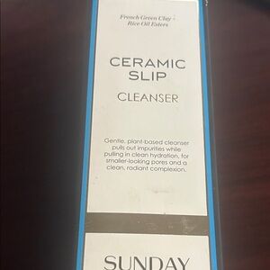 Sunday Riley Ceramic Slip Cleanser - Blue and White
